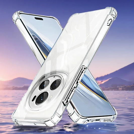 Phone Case Airbag Silicone TPU Bumper Shockproof Back Cover for Honor Magic6 Lite Magic5 Lite Magic 6 5 Pro Clear Protectors