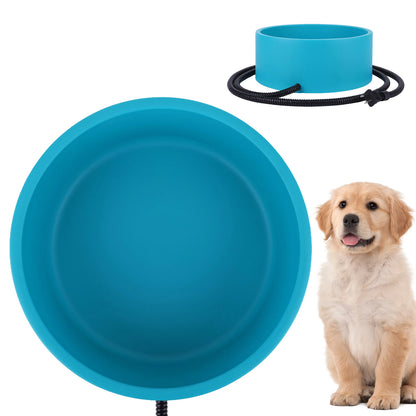 Heated Water Bowl 3.2 L Heated Pet Water Bowl Anti-Freeze Heated Pet Water Dish Provides Drinkable Water in Winter for Dog & Cat