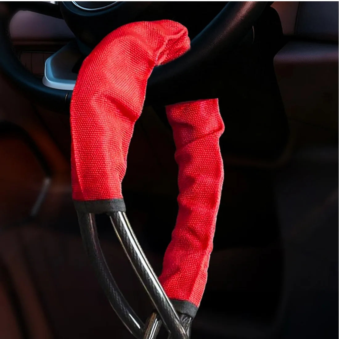 Steering Wheel Lock Anti-Theft Car Security Device Heavy Duty Seat Belt Lock