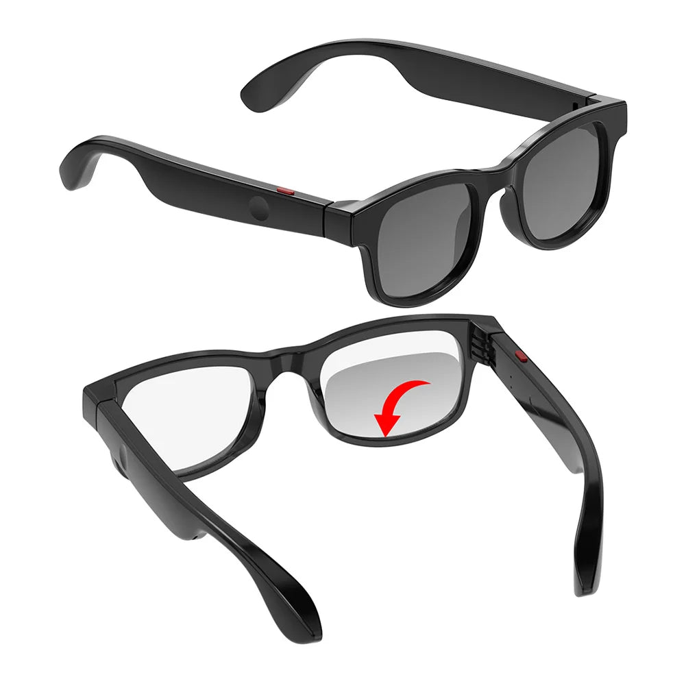 AI Translation Smart Glasses with 144 Language Smart Audio Sunglasses for Office Driving Cycling Outdoor Sports