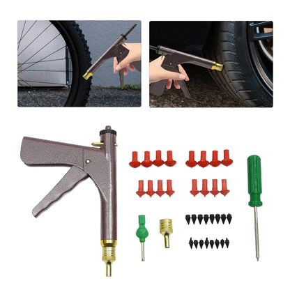 Car Tire Repair Kit Lightweight Puncture Plug Tool Tyre Puncture Emergency for Tubeless Tire Probe Tool Repair Toolbox