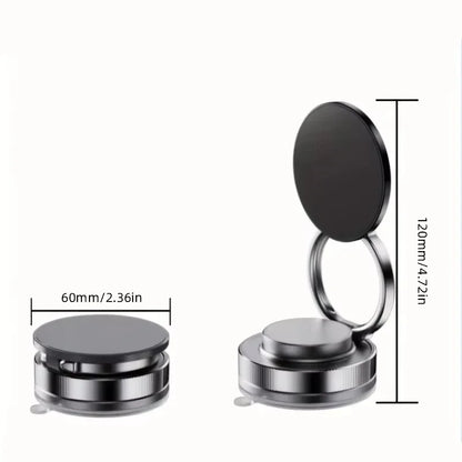 Newest 360 Degree Rotating Magnetic Mobile Phone Holder Vacuum Suction Cup Strong Magnetic Adsorption Car Phone Stand