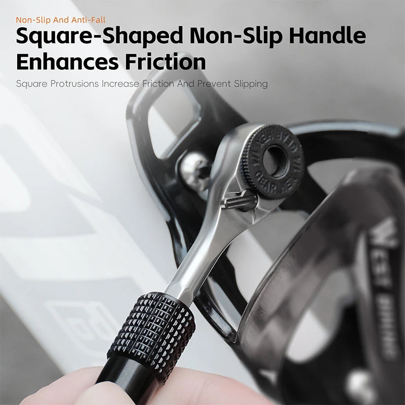 WEST BIKING Mini Ratchet Wrench Vacuum Portable Tubeless Tool Set Bicycle Motorcycle Emergency Multitool Tire Repair Kit E-Bikes
