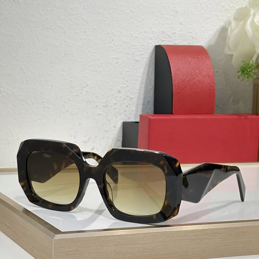 Women Square Tortoiseshell Sunglasses Fashion Trendy Designer Oversized Polarized UV Protection Perfect for Summer