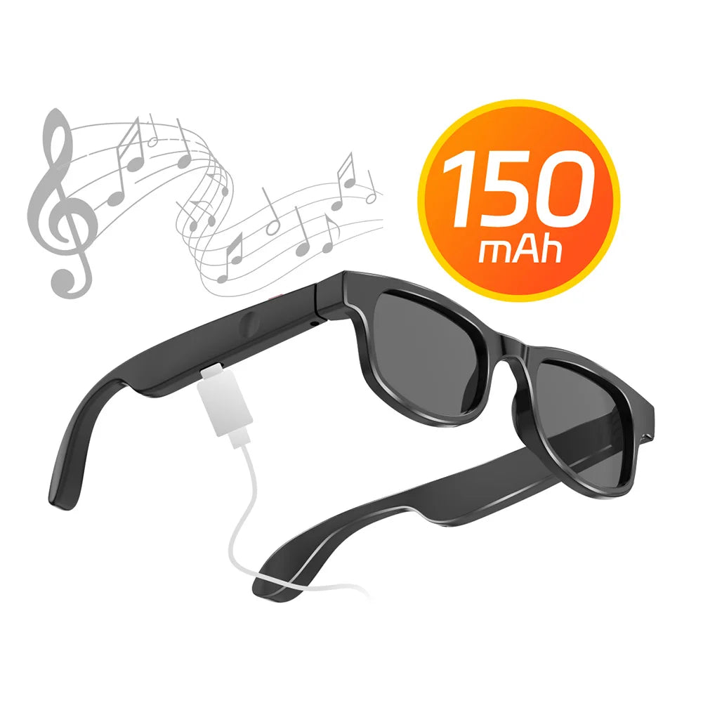 AI Translation Smart Audio Sunglasses Built-in Mic & Speakers BT Glasses for Office Driving Cycling Outdoor Sports