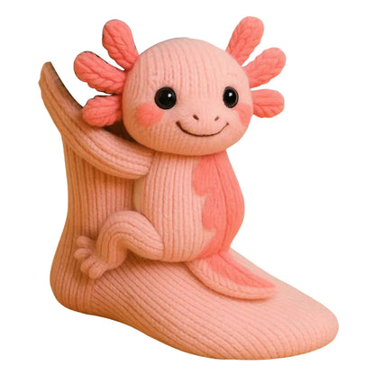 Crochet Animal Socks Breathable Hand Crocheted Plush Socks Moisture Wicking 3D Knit Warm Socks for Animal Lovers