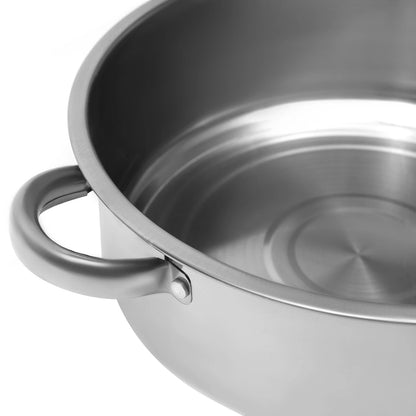 5-Tier Stainless Steel Food Steamer 26cm Meat Vegetable Steamer Pot Kitchen Cookware with Lid