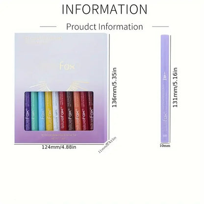 12 color liquid eyeliner liquid pen set, various special makeup, facial paint pen,multi-purpose, multi-color, smooth, waterproof