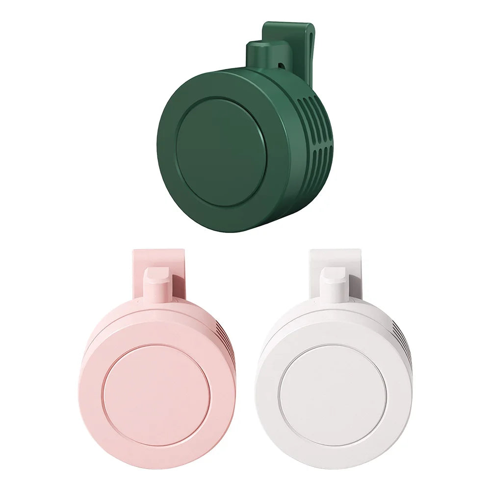 Mini Shirt Fan Wearable Handheld Fan Rechargeable Personal Body Fan for Outdoor Work Hiking Travel