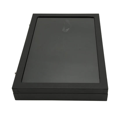 Pin Display Case Easy Cleaning Pin Collection Display Case Transparent Stylish Dustproof Glass for Military Medal for Pin