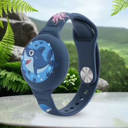 Kids Watch Band Waterproof Lightweight GPS Tracker Holder Silicone Toddler Holder Wristband for Apple Airtag