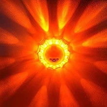 6 Pack LED Road Flare Emergency Light Roadside Safety Beacon Pan Flash Warning Light Kit for CarsTrucks Boats | 9 Flashing Modes