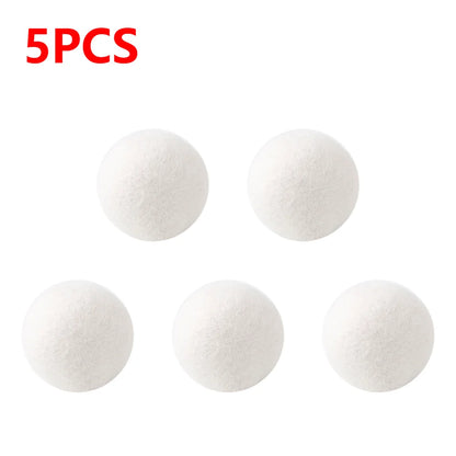 10-1PC Wool Dryer Balls Fabric Virgin Reusable Softener Laundry 3/4/5cm Dry Kit Ball Practical Home Washing Ball Wool Dryer Ball