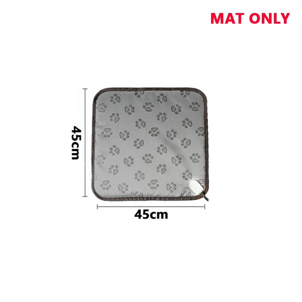 3Size Power-Off Protection Pet Electric Blanket Winter Warming Pad Cat Dog Heated Nest Waterproof Warmer Bite-Resistant Mat Bed