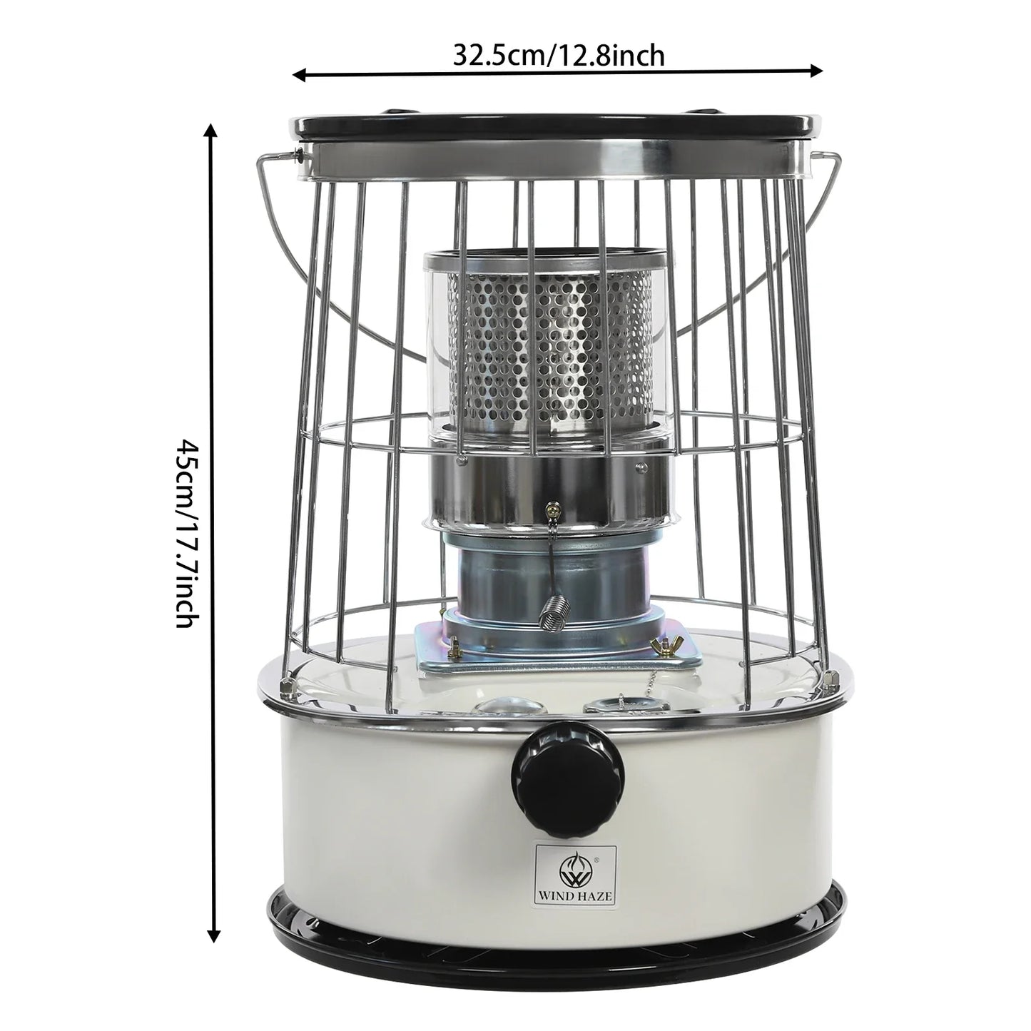 Kerosene Heater Gas Camping Paraffin Heaters For Home Indoor Portable Heating Stove Oil 360° Surround Burner W/6L Fuel Tank