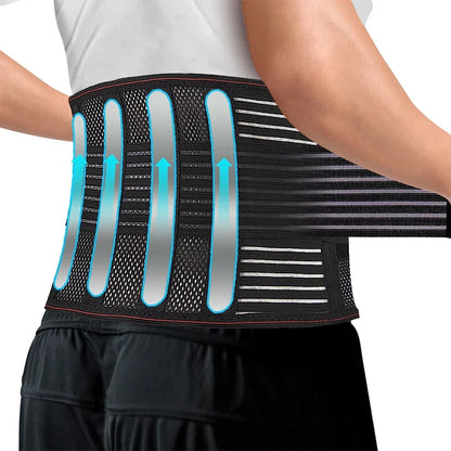 Adjustable Back Support Belt for Men Women Lumbar Brace for Lower Back Pain Relief Mesh Breathable Wrap Band Sciatica Back Brace