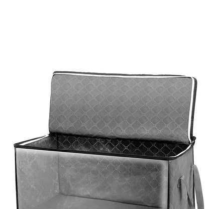 Foldable Blanket Storage Bags Clothes Storage Organizers with Sturdy Zippers Sweater Quilts Organizer for Organizing Blanket
