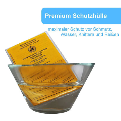 5PCS Transparent Passport Cover Dirt Protection PVC Clear Passport Holder Passport Case for Credit Card Passport Protect