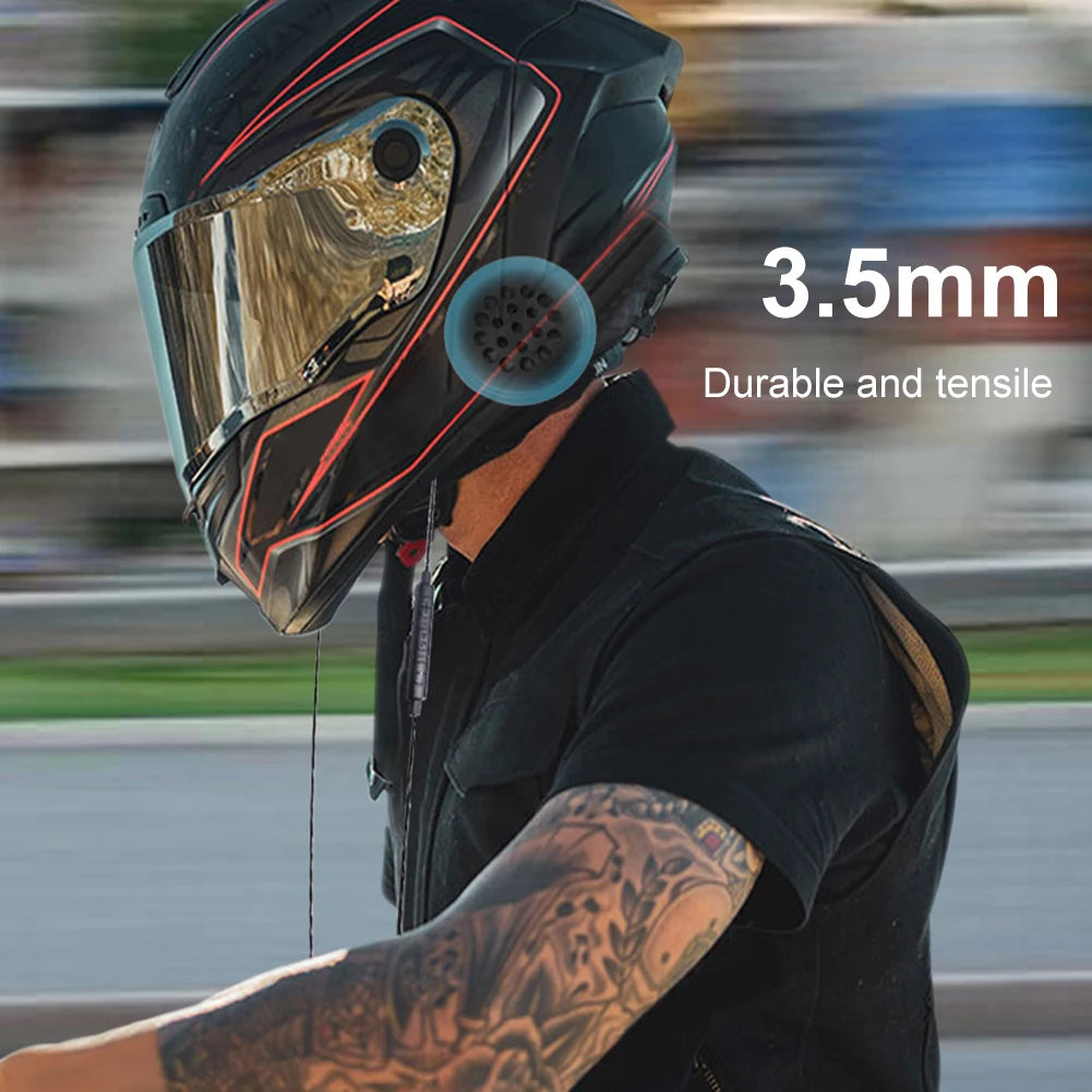 Motorcycle Helmet Headset Anti-interference Wireless Riding Headphone HiFi Wireless Stereo Earphone 3.5mm Port Music Earphone