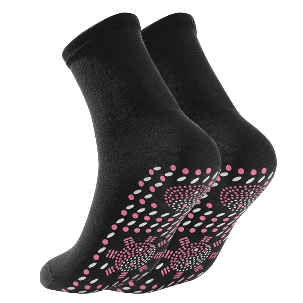 1 Pair Self-Heating Shaping Socks Pain Relief Thermal Circulation Sock Tourmaline Foot Massage Socks Gifts for Friends