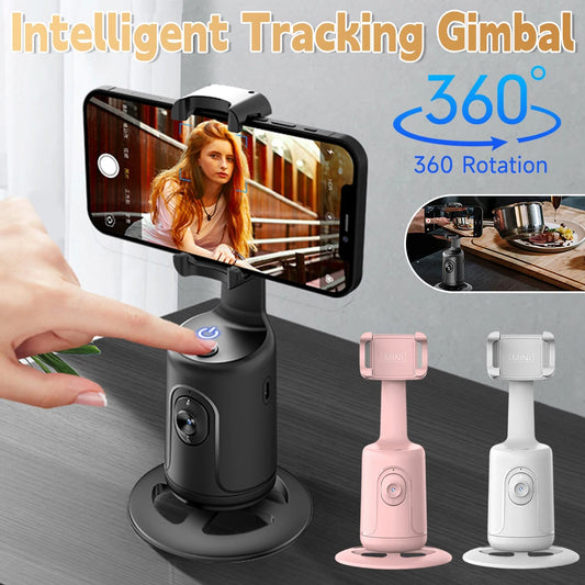 360°Rotation Gimbal Stabilizer Smart Handheld Auto Face Tracking Phone Holder Tripod Selfie Stick for Live Photography Video ﻿