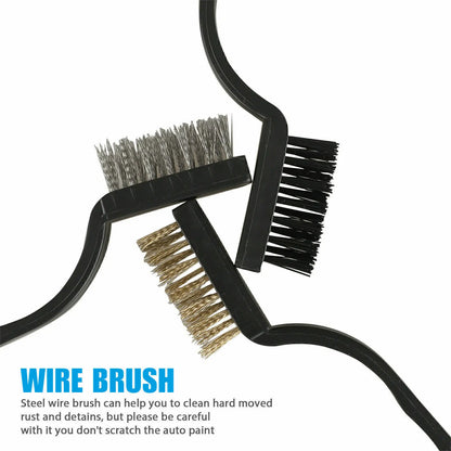 13x Car Detailing Brush Set Soft Brushes Interior Wheel Valet Pro Cleaning Kit