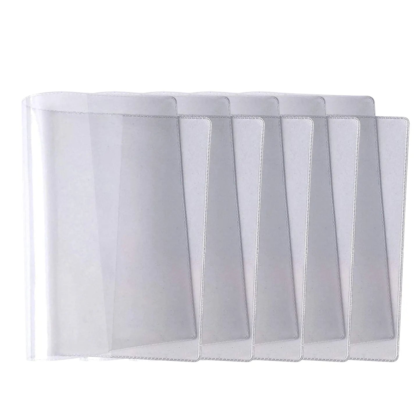 5PCS Transparent Passport Cover Dirt Protection PVC Clear Passport Holder Passport Case for Credit Card Passport Protect