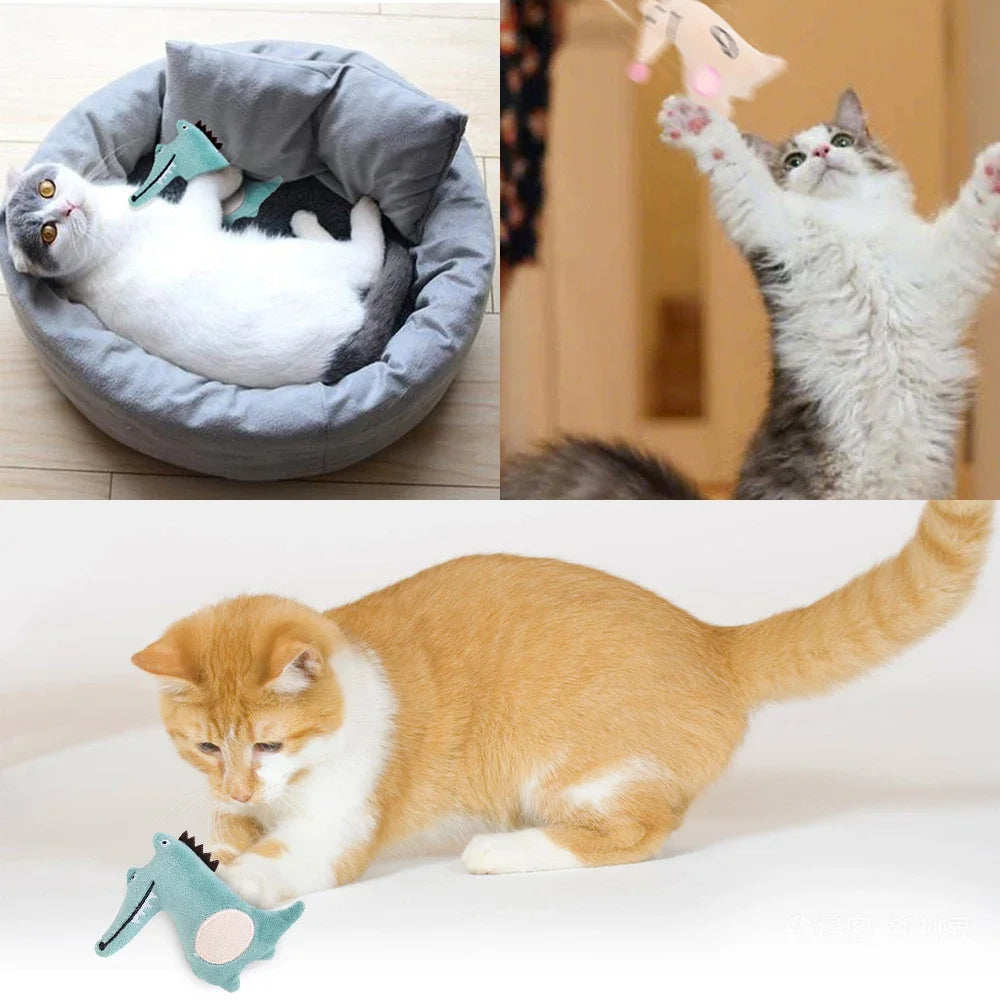 Cat Toy Catnip Interactive Plush Stuffed Chew Pet Toys Claw Funny Mint Soft Teeth Cleaning Toy For Cat Kitten Pet Products Mouse