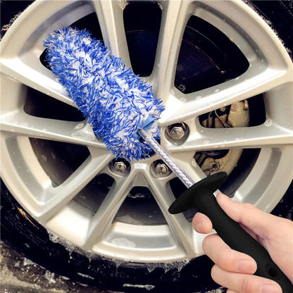 Car Wheel Cleaning Soft Brush Tool Tire Washing Clean Alloy Bristle Cleaner