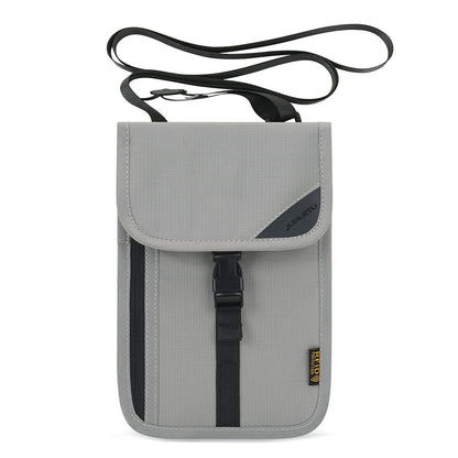 Travel Anti-theft Document Storage Bag Passport Holder Bags Nylon Portable RFID ID Credit Card Organizer Neck Pouch