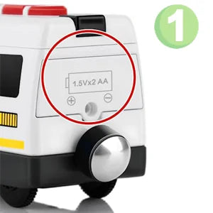 Remote Control Train with Magnetic Connection, Battery Operated Train for Toddlers, Compatible with Thomas, Brio, Chuggington