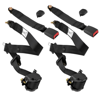 2PCS 3 Point Retractable Auto Car Shoulder Safety DiaSeat Belt Diagonal for Jeep