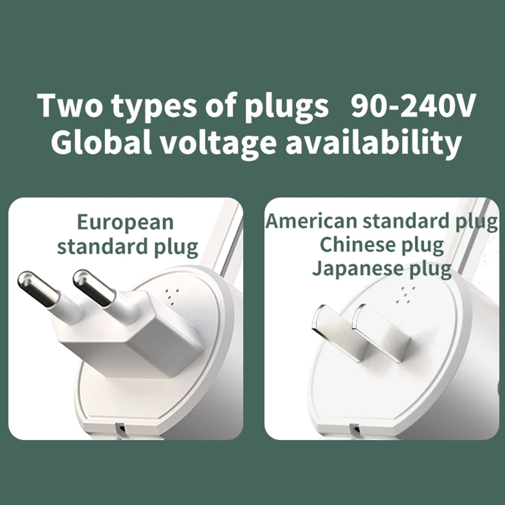 Ultrasonic Mosquitoes Repeller US EU Plug-in LED Night Light Bugs Killers Fly Trap Bugs Capture Killer for Home Office