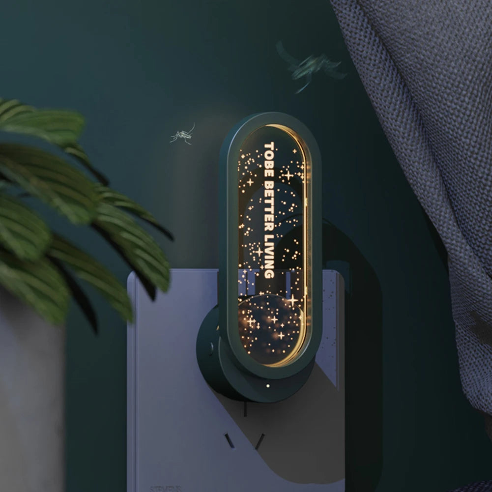 Ultrasonic Mosquitoes Repeller US EU Plug-in LED Night Light Bugs Killers Fly Trap Bugs Capture Killer for Home Office