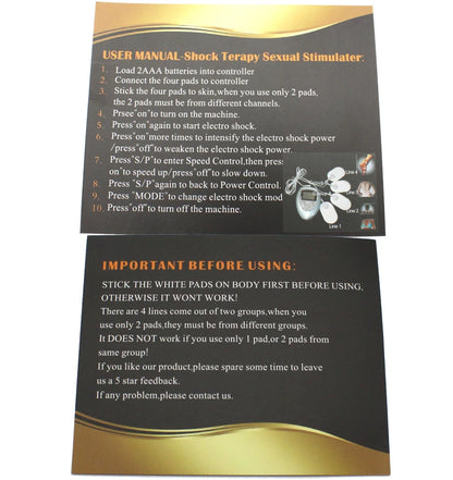 6 Modes EMS Electric Muscle Massager Body TENS Unit Abdominal Electro Stimulator for Relaxation - Body Massage Muscle Stimulator