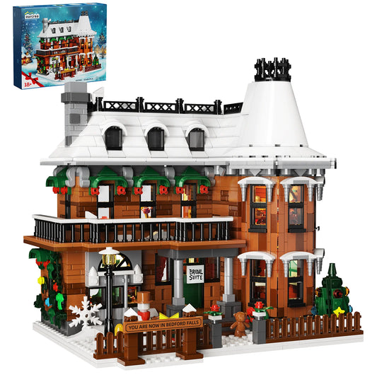 Wonderful Life House Building Block Set Castle Apartment Model Collection Christmas Decoration Brick Toy for Adults Holiday Gift