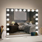17 LED Hollywood Makeup Mirror Large Vanity Light Mirror with Dimmable LED Bulbs