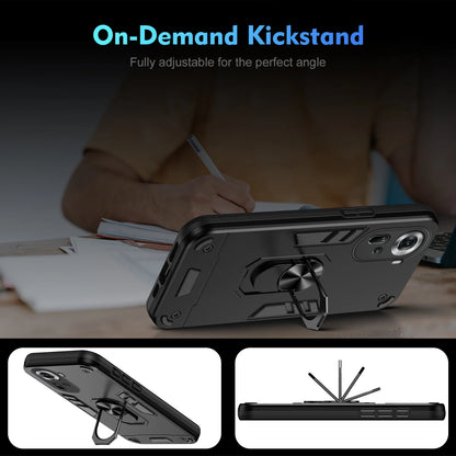 Magnetic Phone Holder Case for OPPO Reno 10 11 Pro 5G 8T Cases Luxury Protect Bumper Back Cover for OPPO Reno7 8 Lite