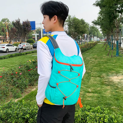 10L Foldable Portable Backpack Folding Mountaineering Bag Ultralight Outdoor Climbing Cycling Travel Knapsack Travel Daypack Bag