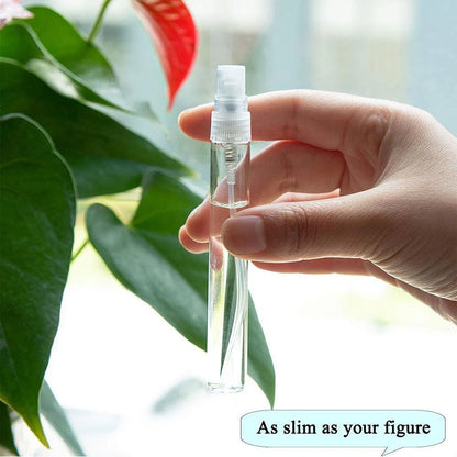 3/10ml Perfume Atomizer Empty Flat Glass Spray Bottle Refillable Container