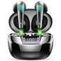 Wireless Earbuds, Bluetooth 5.3 Headphones Sports Headphones In Ear with ENC Noise Cancelling Mic, 30H Playback , LED Display.