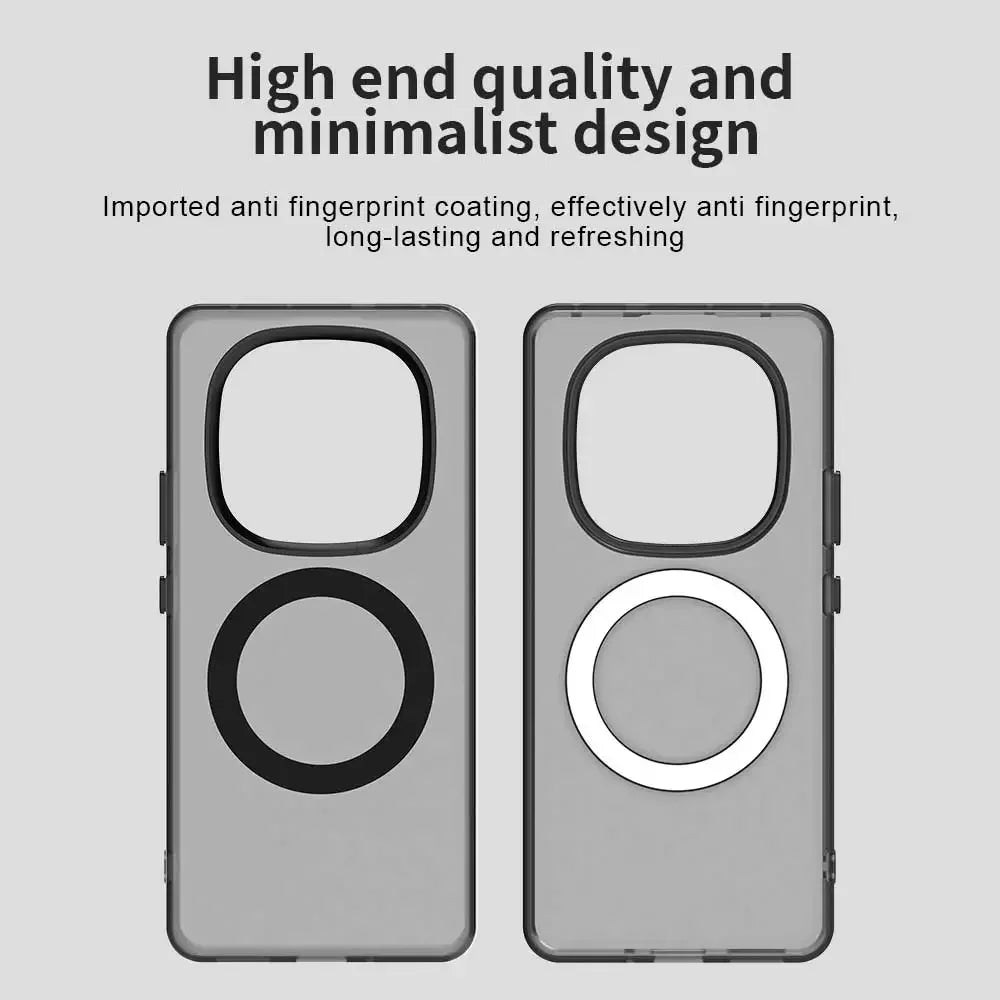 Magnetic Wireless Charging Case For Redmi Note 14 Pro 5G Note 14 Pro+ Plus Cover Candy Colors Transparent Back Shell Coque