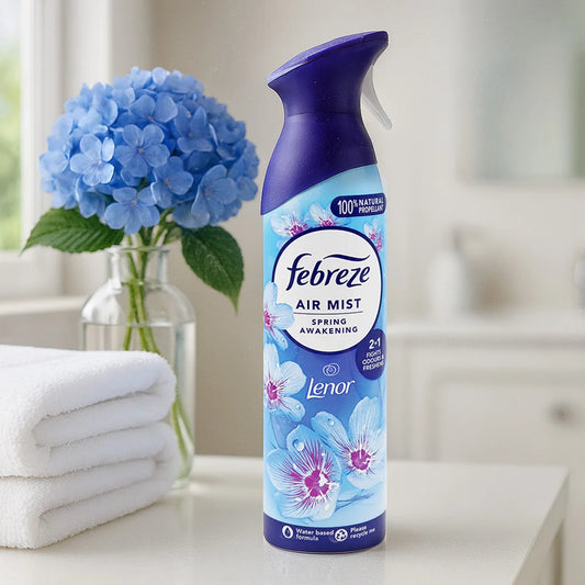 Febreze Air Mist Spring Awakening 185ML, Odour-Eliminating Air Freshener Spray for Home, Non-Flammable Fresh Scent