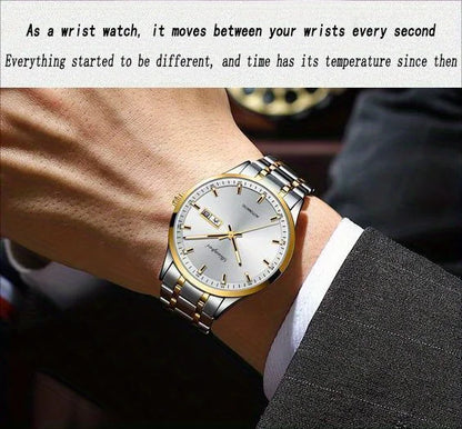 Dianpai Classic Business Men's Fully Automatic Stainless Steel Mechanical Movement Men's Night Light Versatile Watch