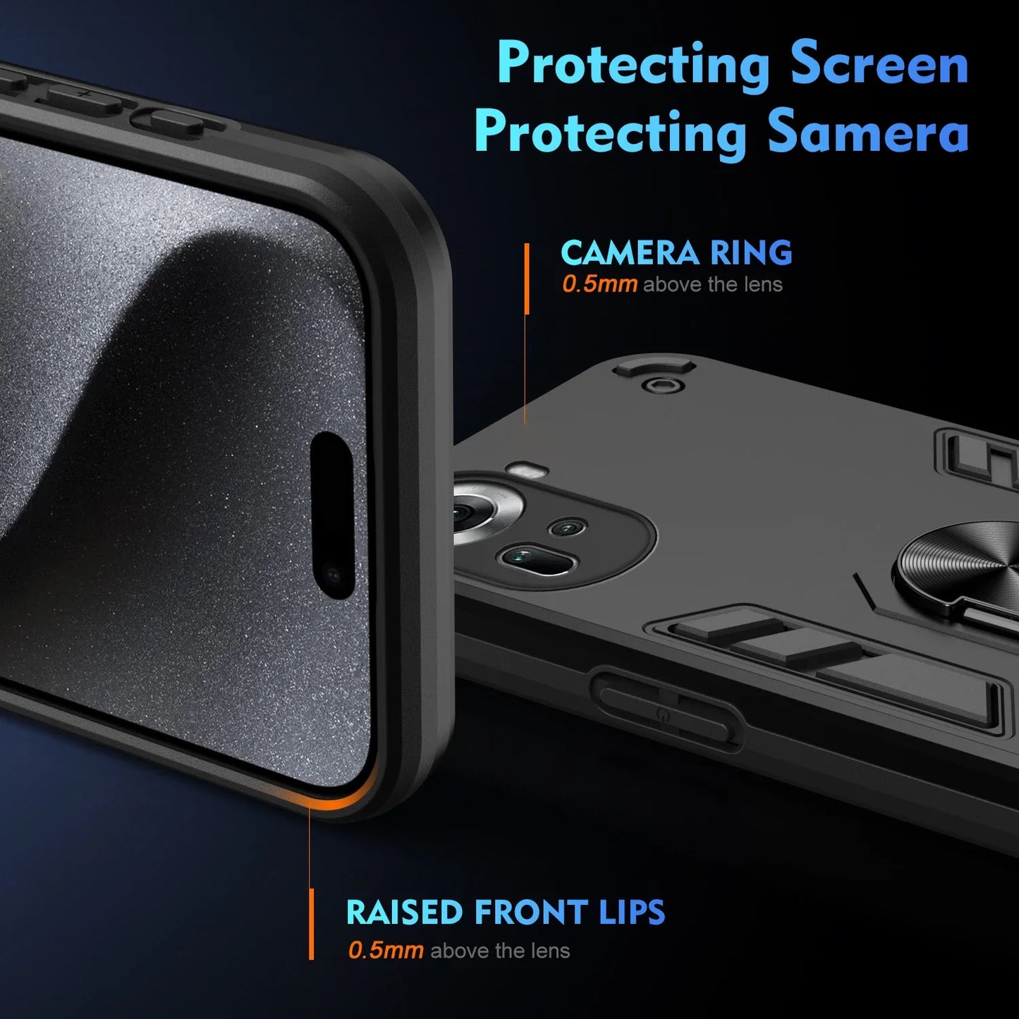 Magnetic Phone Holder Case for OPPO Reno 10 11 Pro 5G 8T Cases Luxury Protect Bumper Back Cover for OPPO Reno7 8 Lite