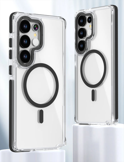 High Transparency  Magnetic Phone Case for Samsung Galaxy S25 S24 S23  Ultra S21 FE A56 A36 A26  A53 Magnetic Bracket Cover