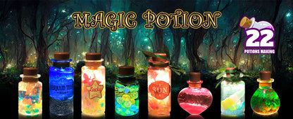 Fairy Magic Potions Kit Kids DIY Witch Glowing Spell Potion DIY Handmade Toys Science Experiments Kids Craft Kit Educational Toy