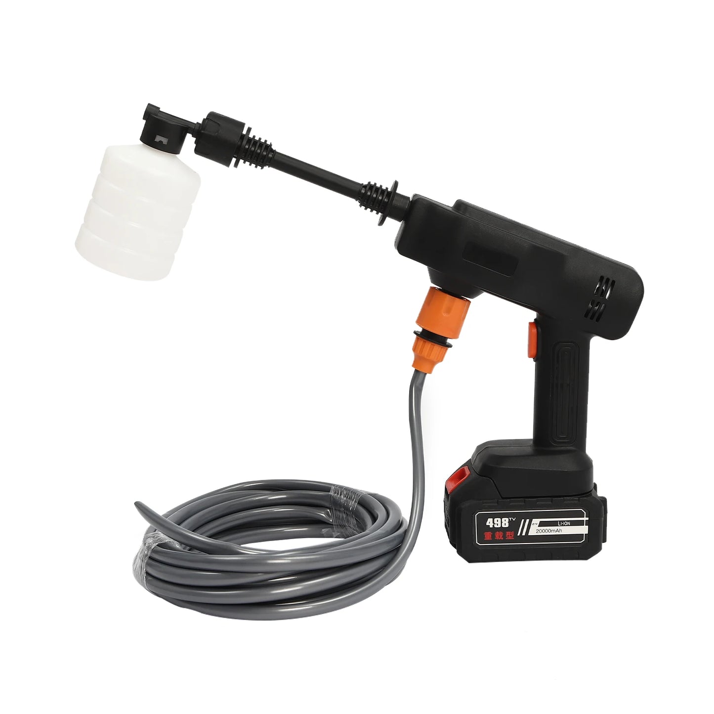 200W Cordless Pressure Washer Set Portable Pressure Cleaner Rechargeable Battery Car Water Gun Cleaning Machine