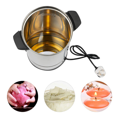 10L Wax Melter Electric Wax Melting Pot 304 Stainless Steel Wax Melting Equipment 1800W 220V-240V UK
