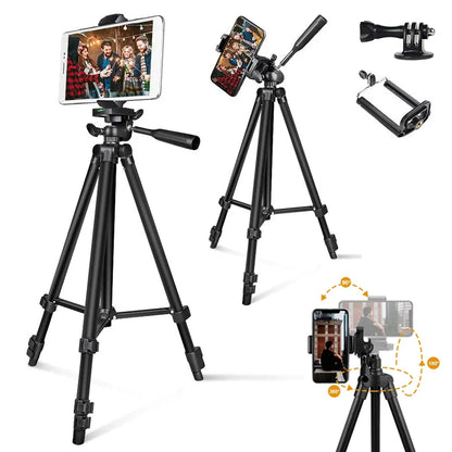 60-106cm  Mobile Phone Live Support Photo Tripod Multi functional Video Recording Selfie Landing Tripod Stand